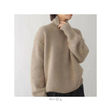 ニット タートルネック 長袖 通販 セーター ニットセーター ハイネック レディースセーター レディース 無地 シンプル カジュアル トップス プルオーバー 着回し あたたかい 秋冬