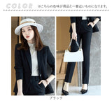 パンツスーツ レディース セットアップ 通販 テーラードジャケット ロングパンツ ジャケット スラックス おしゃれ 上下 2点セット 長袖 一つボタン 結婚式 セレモニー カジュアル 通勤