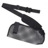 アームホルダー 腕吊り 通販 腕 怪我 三角巾 アームスリング メッシュ サポーター ギブス固定 腕つり アームリーダー 三角帛 フリーサイズ ブラック 大人用 小学校高学年 左右兼用