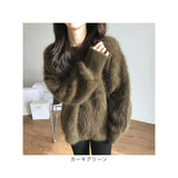 ニット レディース 長袖 通販 丸首 セーター ニットセーター 柔らかい おしゃれ プルオーバー シャギー トップス 無地 カジュアル 暖かい オシャレ 冬 秋冬 防寒 オフィス 通勤 シンプル