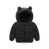 くま ベビー アウター 通販 キッズアウター コート 中綿 ジャンパー ジャケット ベビー服 子供服 キッズ 防寒 秋冬 長袖 秋 冬 暖かい あったか くま耳 くまみみ 女の子 男の子 赤ちゃん