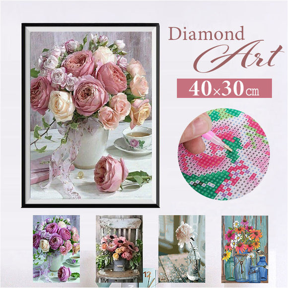 ダイヤモンドアート キット 通販 ビーズ刺繍 初心者 刺繍キット ハンドメイド 趣味 花 ダイヤモンドペインティング 手芸 壁アート diy ホビー 大人 子供 モザイクアート 工作 フラワー