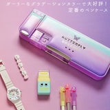 筆箱 小学生 通販 女の子 可愛い 両面 箱型 ペンケース おしゃれ　小学校 入学準備 鉛筆削り かわいい 新入学 入学祝い 進級 ふでばこ プレゼント