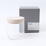 保存容器 ガラス 通販 日本製 soil ソイル フードコンテナ キャニスター 珪藻土 食品保存容器 ガラス保存容器 ガラス容器 食品調湿容器 調味料 塩 食材 唐辛子 にんにく 吸湿