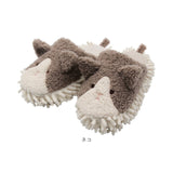 モップスリッパ かわいい 通販 アニマルモップスリッパ お掃除スリッパ 洗える ルームシューズ 室内履き モップ お掃除 室内 掃除 床掃除 フローリング お掃除グッズ インテリア 生活雑貨