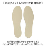 ASK ソールプロテクター オールソール 男性用 2足セット 通販 SOLEPROTECTOR インソール つま先 足裏 サポ−ト フィット エーエスケー 衝撃吸収 歩行 疲れ サイズ調整 吸汗 抗菌 防臭