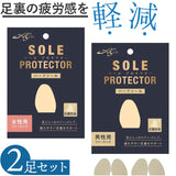 ASK ソールプロテクター ハーフソール 2足セット 通販 SOLEPROTECTOR インソール つま先 足裏 サポ−ト フィット エーエスケー ラテックスフォ−ム 衝撃吸収 歩行 疲れ サイズ調整 吸汗