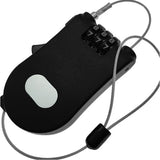 盗難防止 鍵 ロック ダイヤル式 通販 ワイヤー 金属製ワイヤー ケーブル チェーン セキュリティロック 簡単ロック 軽量 取り外し簡単 防犯 ダイヤル 防犯アクセサリ 盗難防止用品