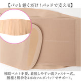 腰サポーター 女性用 通販 日本製 ソルボ 腰ベルト 腰用サポーター サポートベルト 薄い 薄型 腰用コルセット 巻くだけ 装着簡単 快適 動きやすい レディース 通気性 腰コルセット
