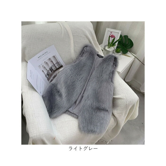 ファーベスト レディース フェイクファー 通販 ベスト ファージレ ジレ ノースリーブ 重ね着 アウター 防寒 あたたかい もこもこ モコモコ ふわふわ フワフワ 冬 かわいい あったか