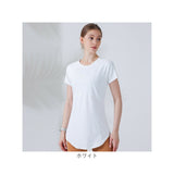 ヨガウェア Tシャツ トップス 通販 tシャツ レディースTシャツ 半袖 ロング丈 ランニングウェア 重ね着 バックデザイン ランニング ヨガ 通気性 ピラティス ホットヨガ エクササイズ