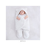 おくるみ 冬 退院 通販 ブランケット 赤ちゃん ベビーブランケット スリーパー あったか 暖かい 秋冬 コットン 綿 もこもこ くま耳 女の子 男の子 新生児 出産準備 出産祝い ギフト