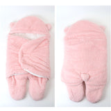 おくるみ 冬 退院 通販 ブランケット 赤ちゃん ベビーブランケット スリーパー あったか 暖かい 秋冬 コットン 綿 もこもこ くま耳 女の子 男の子 新生児 出産準備 出産祝い ギフト