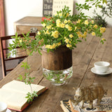 BOLD フラワーベース 通販 花瓶 花びん 花器 かびん SPICE OF LIFE DGGZ1010 おしゃれ ガラス 木製 大きい 大きめ 置物 引っ越し祝い プレゼント ギフト 新生活 インテリア 雑貨