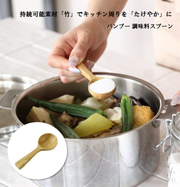 たけやか バンブー 調味料スプーン 通販 TAKEYAKA スプーン SPICE OF LIFE KJLS2208 ミニスプーン さじ 匙 食器 カトラリー 台所用品 キッチン用品 竹 木製 おしゃれ ナチュラル