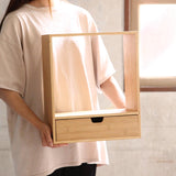 たけやか バンブー 引き出し付き ブックシェルフ 通販 TAKEYAKA 本立て SPICE OF LIFE KJLS2250 卓上 本棚 本箱 ブックエンド 収納 ラック 小物入れ 棚 竹 木製 おしゃれ ナチュラル