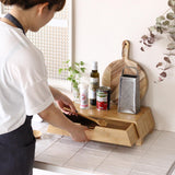 たけやか バンブー 引き出し付き モニタースタンド 通販 TAKEYAKA モニター台 SPICE OF LIFE KJLS2260 机上台 w480 d235 h125 収納 ラック 小物入れ 棚 コンパクト 竹 木製 おしゃれ