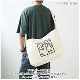 What it isNt MARK GONZALES キャンバスバッグ ショルダー 通販 ショルダーバッグ 2H9-13122 ショルダーバック キャンバスバック ニュースペーパーバッグ 肩掛け ななめかけ 斜めかけ