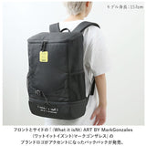 What it isNt MARK GONZALES スクエアリュック 30L 通販 スクエア リュック 2H9-62139 リュックサック デイパック バックパック スクールリュック ボックス 軽量 ブランド 男女兼用