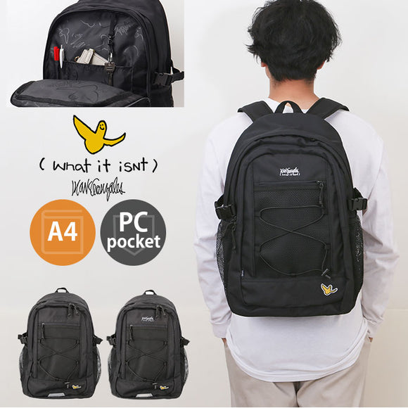 what it isnt リュック 2H9-64191 通販 ワットイットイズント マークゴンザレス リュックサック バックパック デイパック メンズ レディース ブランド A4 B4 大容量 通学 通勤 黒