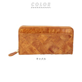 ズッケロフィラート 財布 通販 長財布 レディース ラウンドファスナー 革 レザー 本革 カウレザー 牛革 大容量 編み込み メッシュ 長サイフ おしゃれ かわいい シンプル ナチュラル