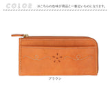 ズッケロ 財布 49508 zucchero 通販 長財布 長サイフ 刺繍デザインL字長財布 本革 革 レザー L字ファスナー サイフ さいふ ウォレット レディース 大容量 大きめ おしゃれ ブランド 大人