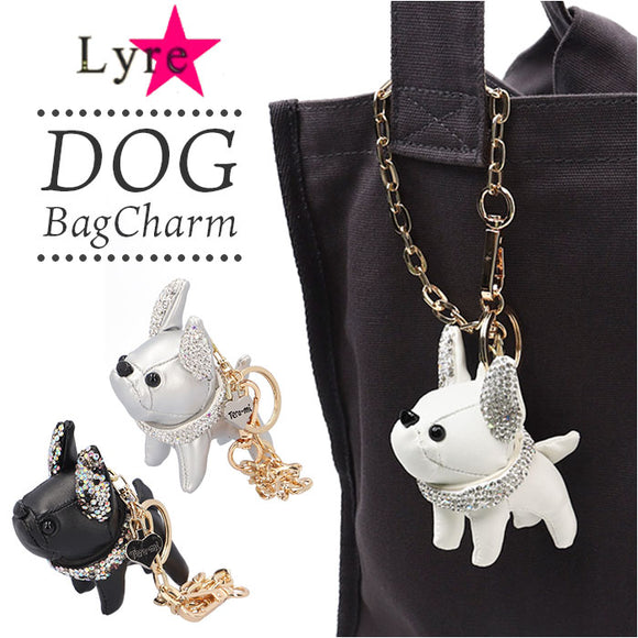 バッグチャーム 犬 通販 Lyre バッグアクセサリー チャーム 合成皮革 合皮 フェイクレザー おしゃれ オシャレ かわいい 可愛い いぬ ドッグ レディース メンズ ブランド 雑貨 小物 誕生日