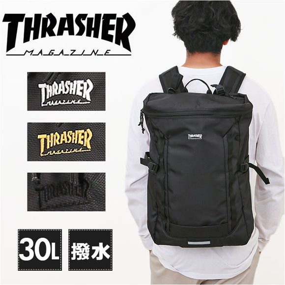 THRASHER スラッシャー リュック THR-321 通販 リュックサック バックパック デイパック メンズ レディース 大人 通学 通勤 黒 ブラック 大容量 A4 ブランド 男子 女子 大学生 高校生