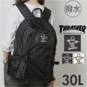 スラッシャー リュック THRASHER THR-299 通販 リュックサック バックパック バッグ ポリエステル 軽量 30l 30リットル レディース メンズ 通勤 通学 ブラック 黒 バック 鞄 オシャレ