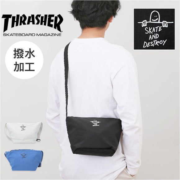 THRASHER スラッシャー バッグ THR-308 通販 マークゴンザレス ショルダーバッグ ショルダーバック 斜めがけバッグ 小さめ メンズ レディース ブランド おしゃれ シンプル ロゴ