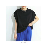tシャツ レディース 半袖 通販 シャツ カットソー 綿 100% インナー ドルマンスリーブ トップス フレンチスリーブ 通勤 通学 無地 シンプル カジュアル きれいめ おしゃれ 大人 可愛い 春