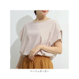 tシャツ レディース 半袖 通販 シャツ カットソー 綿 100% インナー ドルマンスリーブ トップス フレンチスリーブ 通勤 通学 無地 シンプル カジュアル きれいめ おしゃれ 大人 可愛い 春