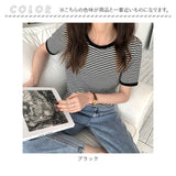 半袖tシャツ レディース 通販 シャツ カットソー Tシャツ リンガーtシャツ リブボーダー トップス Uネック ラウンドネック 無地 シンプル カジュアル おしゃれ 大人 可愛い 春 夏