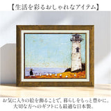 アートフレーム 通販 サムトフト 犬と釣り人と小さな船 壁掛けアート 絵画 壁飾り W48 x H38cm 壁掛け アート 玄関 リビング 寝室 インテリア モダン 癒し おしゃれ 額入り 飾る 新生活