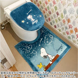 トイレマット フタカバー セット 通販 星空スヌーピー スヌーピー グッズ 2点 キャラクター トイレ蓋カバー トイレ マット トイレふたカバー 貼るだけ 便所マット おしゃれ PEANUTS