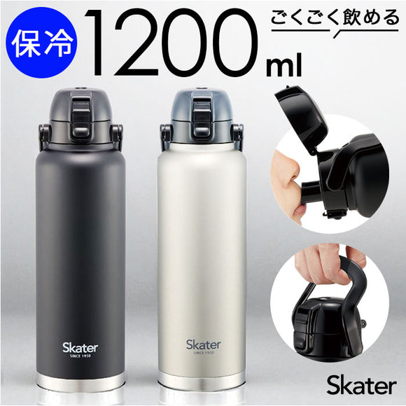 スケーター 水筒 ハンドル付き std12h 通販 ハンドル 1.2リットル Skater 1200ml マグ 1.2l ステンレスボトル マイボトル 魔法瓶 ボトル 保冷専用 直飲み 中学生 小学生 部活 男子
