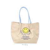 SMILEY FACE スマイリーフェイス トート 刺? 通販 トートバッグ トートバック 手提げ 刺繍トート ミニトート ランチトート 刺繍トートバッグ ミニバッグ ミニバック 小さめ