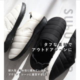 SUBU スブ サンダル 冬 通販 冬用サンダル 暖かいサンダル スリッポン 外履き かかとあり 起毛加工 クッション 暖か 暖かい 軽い 軽量 冬用 キルティング amp スブアンプ レディース