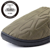 SUBU スブ サンダル 冬 通販 冬用サンダル 暖かいサンダル スリッパ スリッポン 外履き 室内履き サボサンダル ルームシューズ つっかけ 暖かい 軽い 軽量 冬用 キルティング Outline