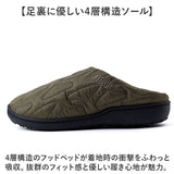 SUBU スブ サンダル 冬 通販 冬用サンダル 暖かいサンダル スリッパ スリッポン 外履き 室内履き サボサンダル ルームシューズ つっかけ 暖かい 軽い 軽量 冬用 キルティング Outline