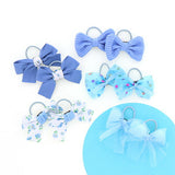 ヘアアクセサリー ヘアゴム 10個セット 通販 ヘアアクセ ゴム 髪 髪ゴム 髪留め 髪飾り リングゴム リング サン宝石 サンホ ヘアアレンジ まとめ髪 ライトブルー系 ライトブルー 子供