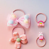 ヘアアクセサリー ヘアゴム 20個セット 通販 ヘアアクセ ゴム 髪 髪ゴム 髪留め 髪飾り リングゴム リング サン宝石 サンホ ヘアアレンジ まとめ髪 ピンク系 ピンク 子供 こども 子ども