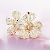 イヤリング サン宝石 通販 耳飾り ネジバネ式 アクセサリー サンホ ER-460 ビーズのお花イヤリング ビーズ お花 フラワー キラキラ おしゃれ かわいい きれいめ シンプル 大人可愛い