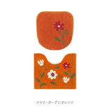 シビラ トイレマット セット 通販 トイレセット ミニトイレマット 2点セット トイレ マット 50×60cm 洗える 小さい フタカバー 可愛い おしゃれ フラワーガーデン トイレタリーセット