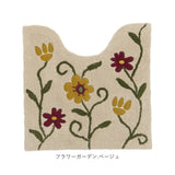 シビラ トイレマット Sybilla 通販 トイレ マット のみ 大きめ 60×60cm 洗える 滑りにくい かわいい 可愛い おしゃれ 花柄 フラワーガーデン トイレタリー トイレファブリック