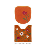 シビラ トイレマット セット 通販 トイレセット 2点セット トイレ マット 60×60cm フタカバーセット 大きめ 洗える フタカバー 可愛い おしゃれ フラワーガーデン トイレタリーセット