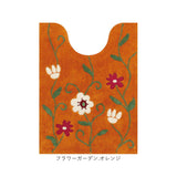 シビラ トイレマット Sybilla 通販 トイレ マット のみ ロングトイレマット 80×60cm 大きめ 洗える ロング 滑りにくい かわいい 可愛い おしゃれ 花柄 フラワーガーデン トイレタリー