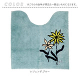 sybilla シビラ トイレマット 60cm 通販 レジェンダ トイレ用マット トイレ マット 足元マット 60×60cm おしゃれ かわいい オシャレ 可愛い 洗える 洗濯 花柄 お花 フラワー