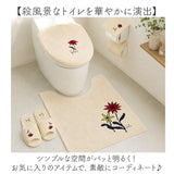 sybilla シビラ トイレマット 80cm 通販 レジェンダ トイレ用マット トイレ マット 足元マット ロングマット 80×60cm おしゃれ かわいい オシャレ 可愛い 洗える 洗濯 花柄 お花