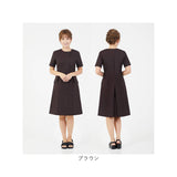 事務 ワンピース 通販 LindeLin LDL-1403 事務服 エステ ユニフォーム 医療事務 制服 オフィス制服 受付 サロン ウェア クリニック エステユニフォーム 半袖 レディース おしゃれ